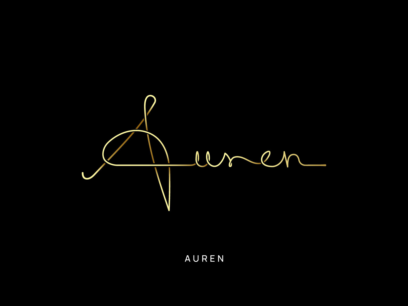 AUREN | Signature Logo for Personal & Luxury Brands boutique logo brandidentity branding custom logo design custom typography logo high end logo logo logodesign logomark logotype luxury brandidentity luxury logo modern logo monoline logo name logo personal branding logo premium logo signature logo typography logo wedding logo