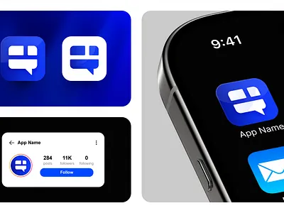 Connectly | Minimalist iOS App Icon & Brand Identity app icon brand identity clean design communication app flat design glassmorphism graphic design iconography ios icon logo design messaging app minimalist logo mobile app modern logo saas logo social media app speech bubble tech brand ui design vector art