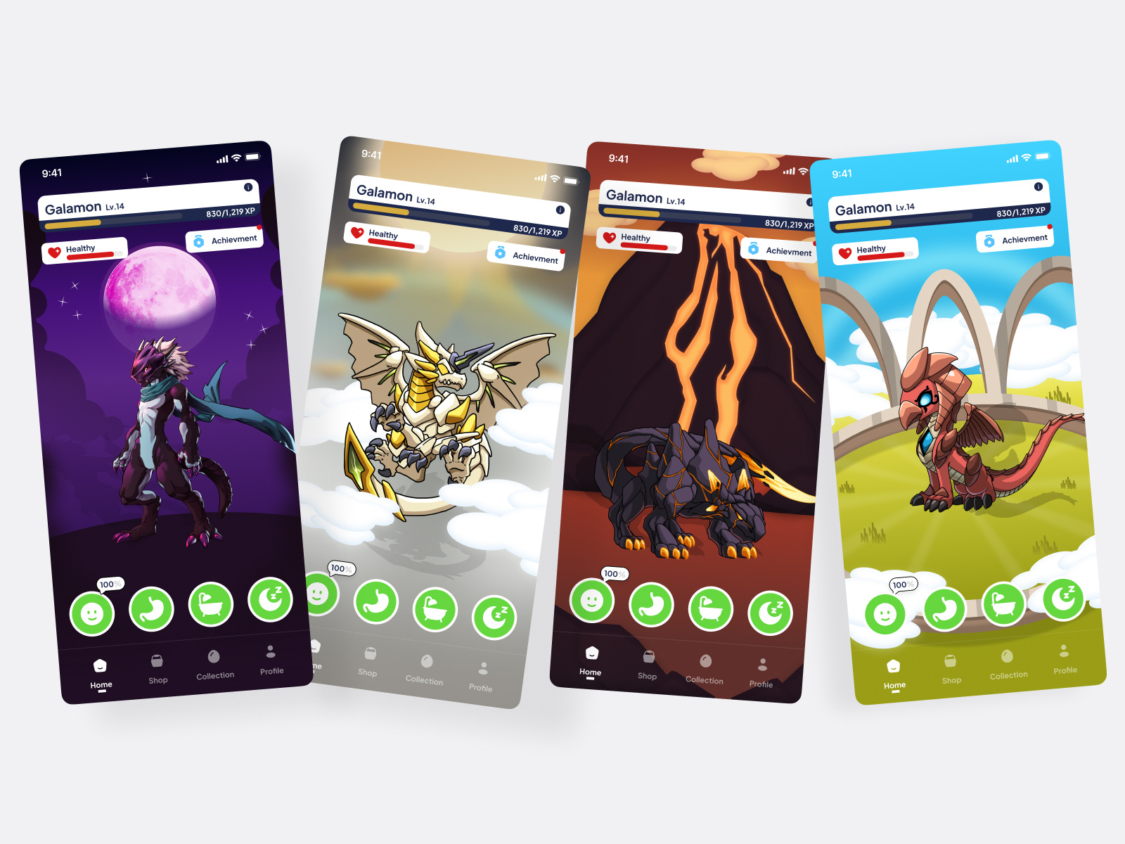 Example of Virtual Pet Simulator – Game Exploration Background