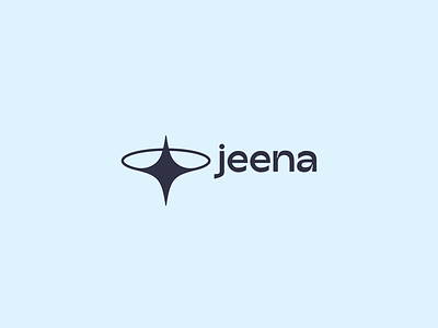 Jeena. Logotype for neurostartup branding brans design design figma graphic design identity logo logo design logotype star startup vector