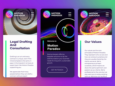 Solving the Motion Paradox branding color design illustration ui ux webdesign webdevelopment website