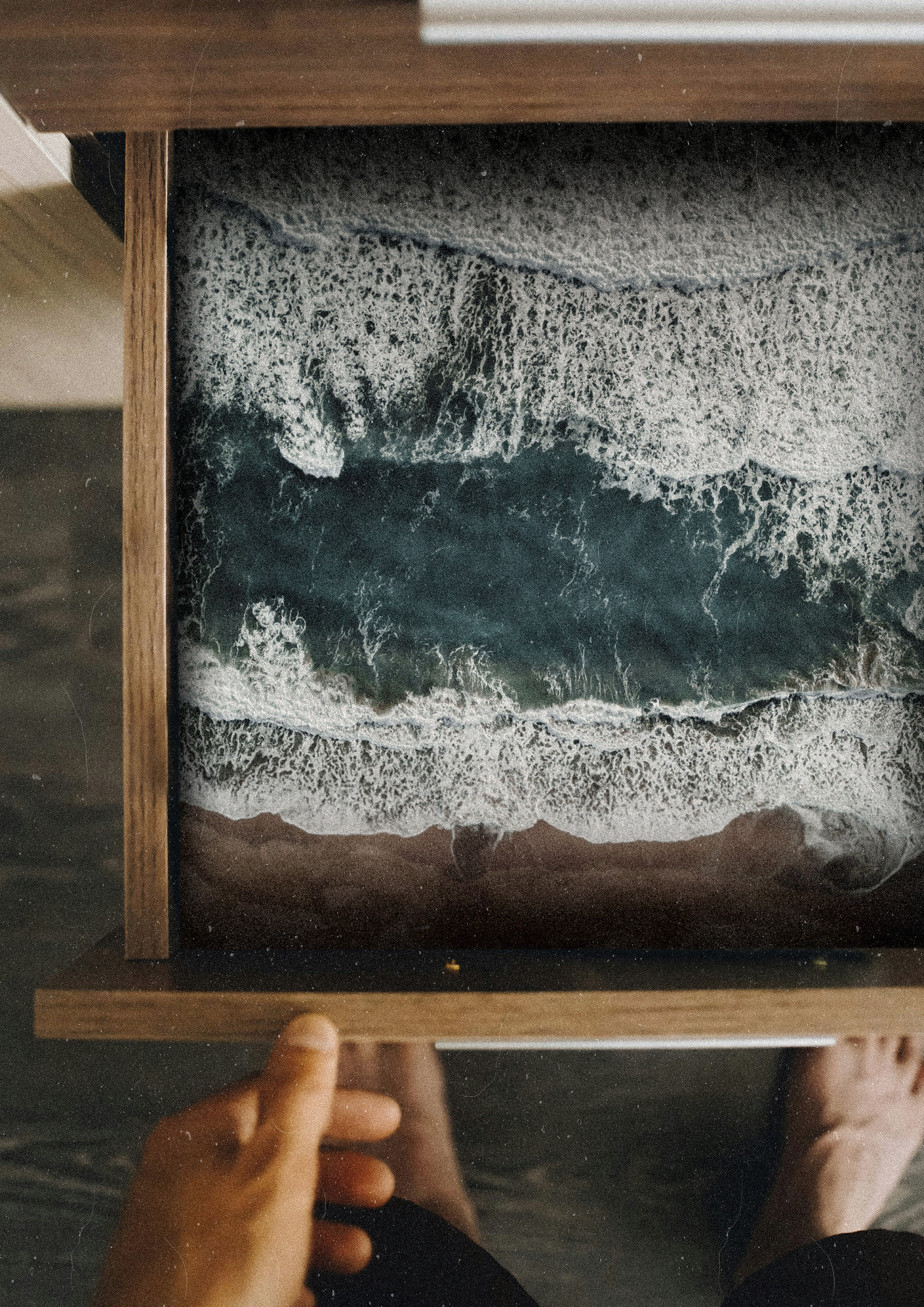 The sea in my worn drawer album cover book cover collage cover design digital art graphic design illustration poster 그래픽디자인 꼴라주 꼴라쥬 콜라주 콜라쥬