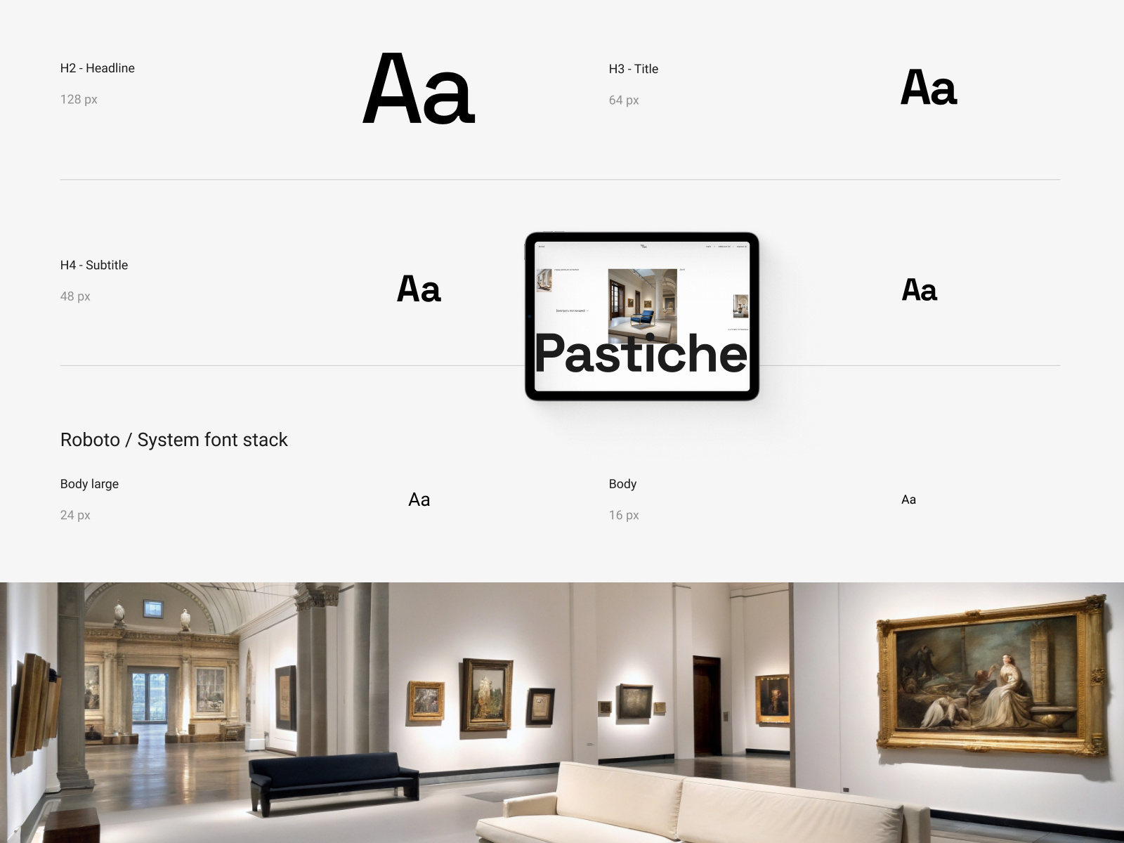 Typography as a System in Pastiche
