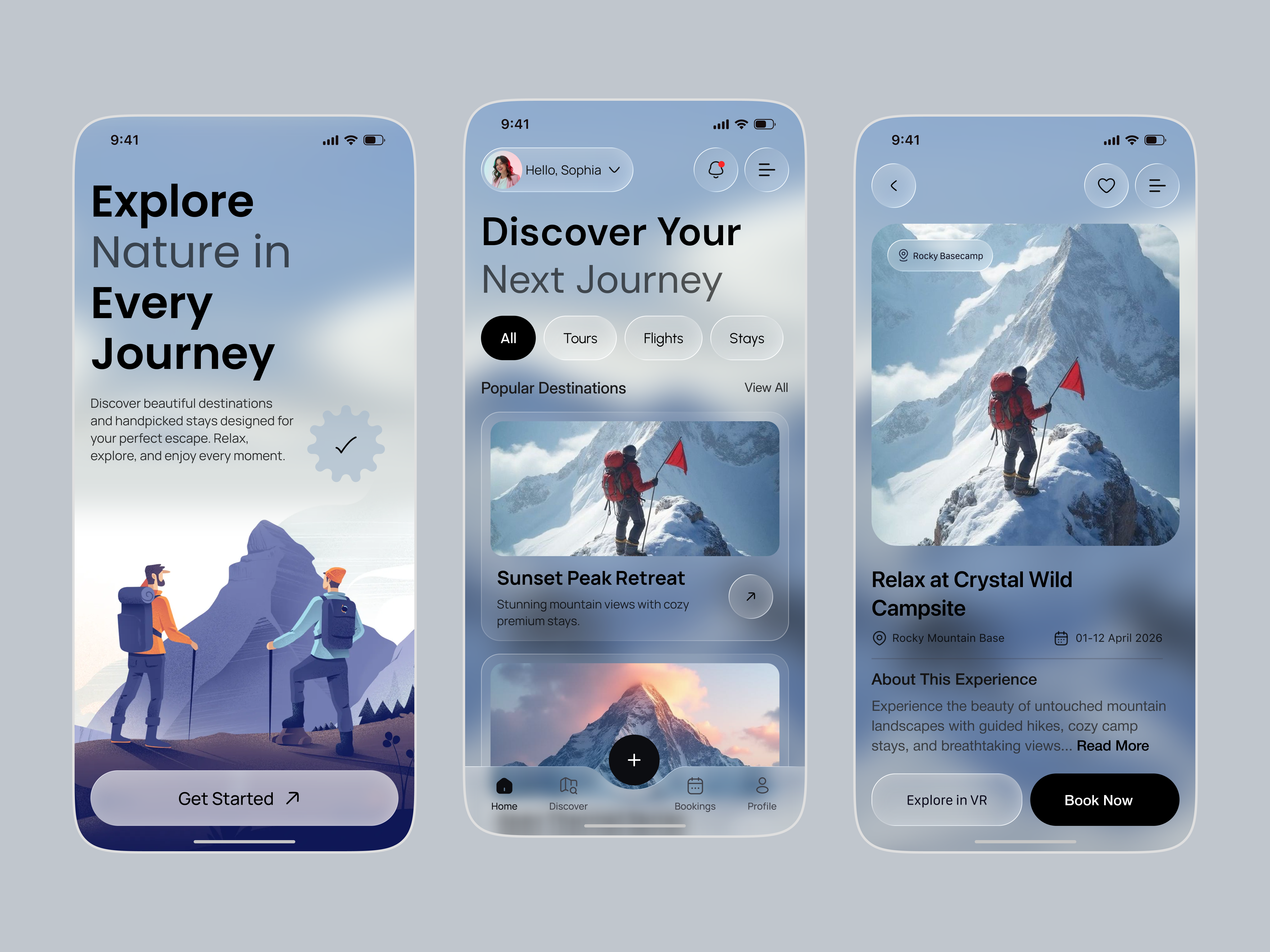 Travel Booking App UI/UX Design app design booking interface mobile mobile app product saas service startup travel ui ux