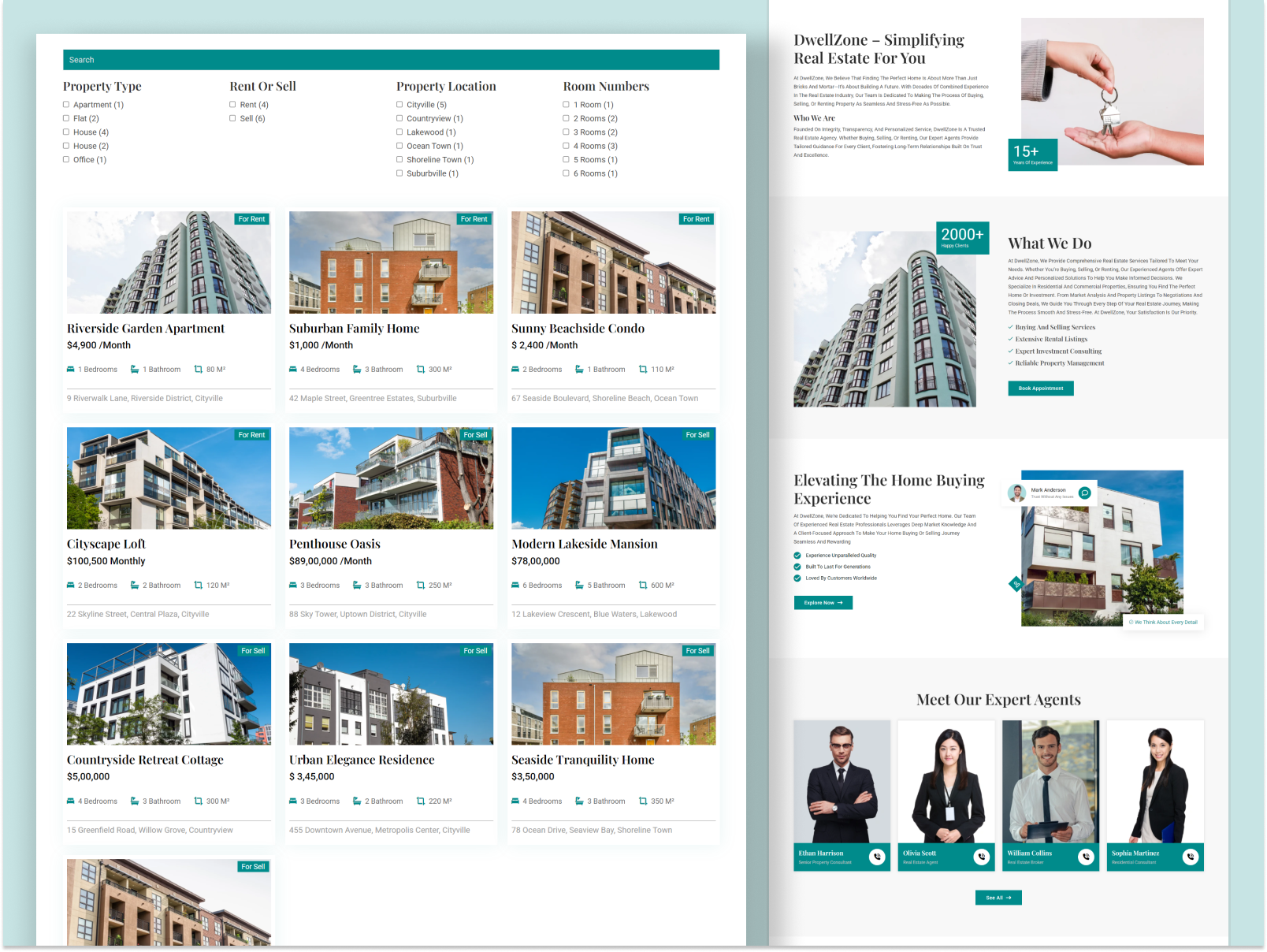 Property Listing & Home Buying Platform Website Design housing website landing page lisitng website listing website property property directory property listing property website real estate real estate agent real estate ui real estate website realtor ui ui design ux ux design web design website design