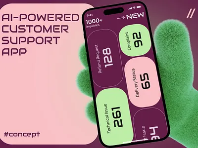 AI Customer Support Mobile iOS App Design ai ai app android app app design app interface assistant chatbot customer support dashboard dashboard design design ios mobile mobile app mobile ui support app ui ux
