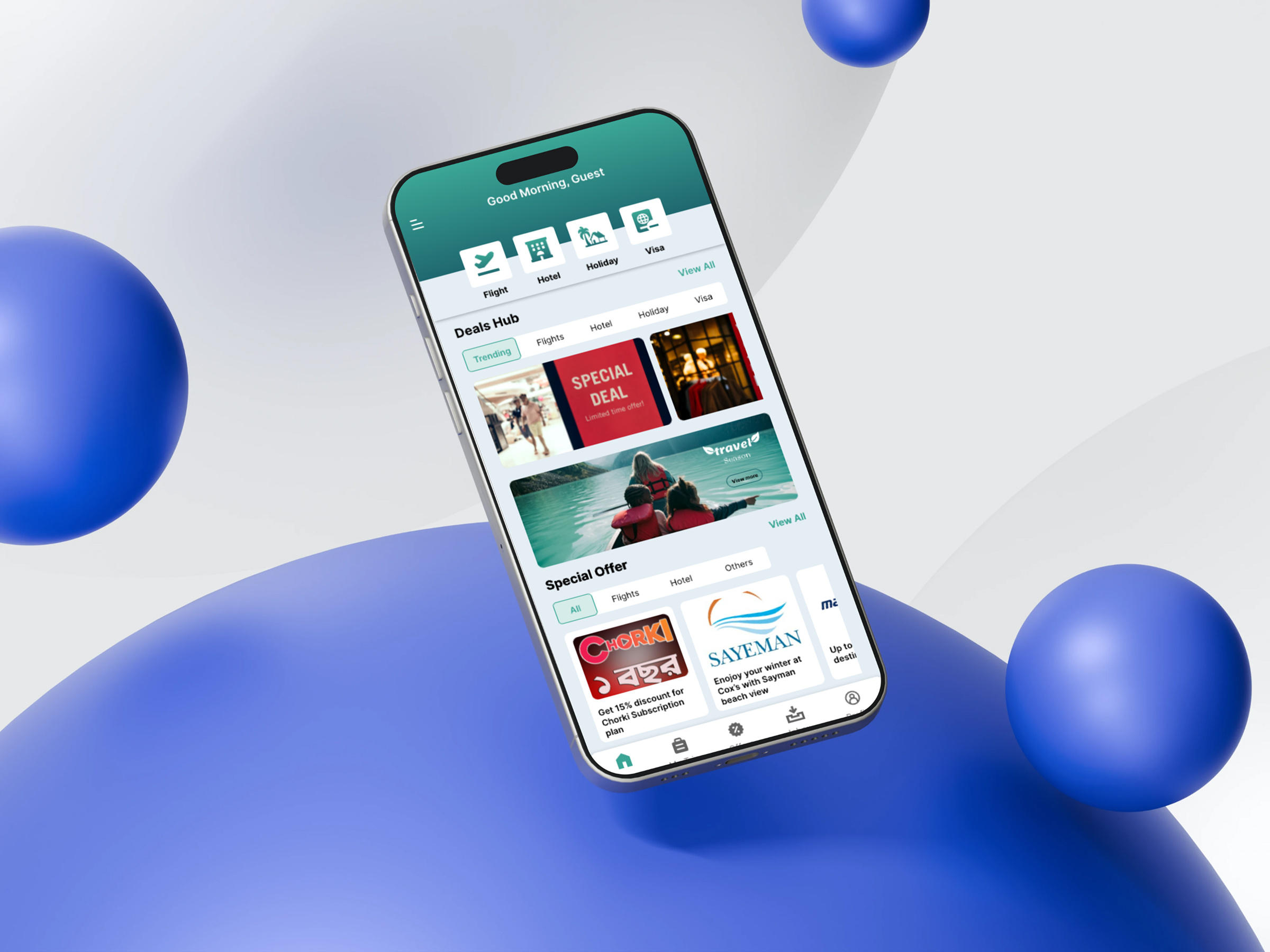 Seamless Travel Booking App UI figma landing page travelapp ui ux