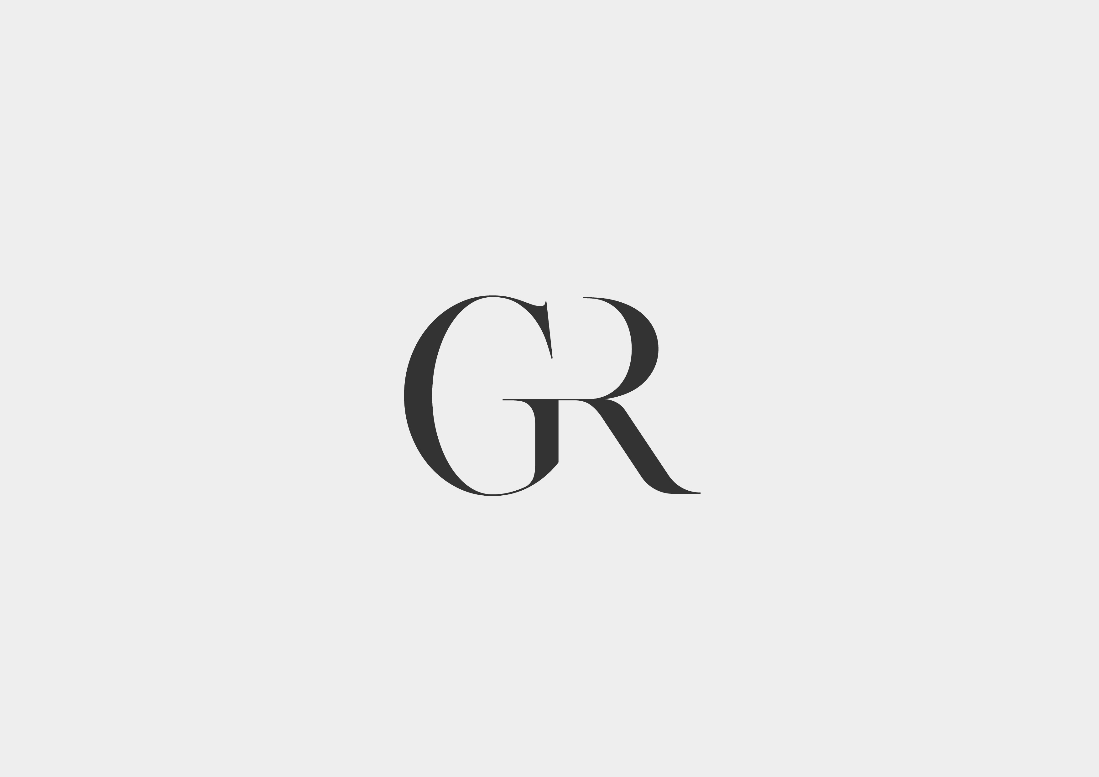 Maison Grunthaler - GR monogram branding design identity logotype typography