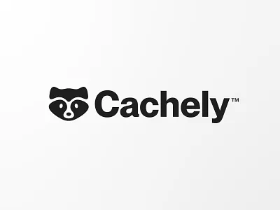 Cachely - Logo Design animal animal logo brand identity branding browser cach cute figma freelance logo design jeroen van eerden logo logo design modern logo raccoon remember tool visual identity workflow
