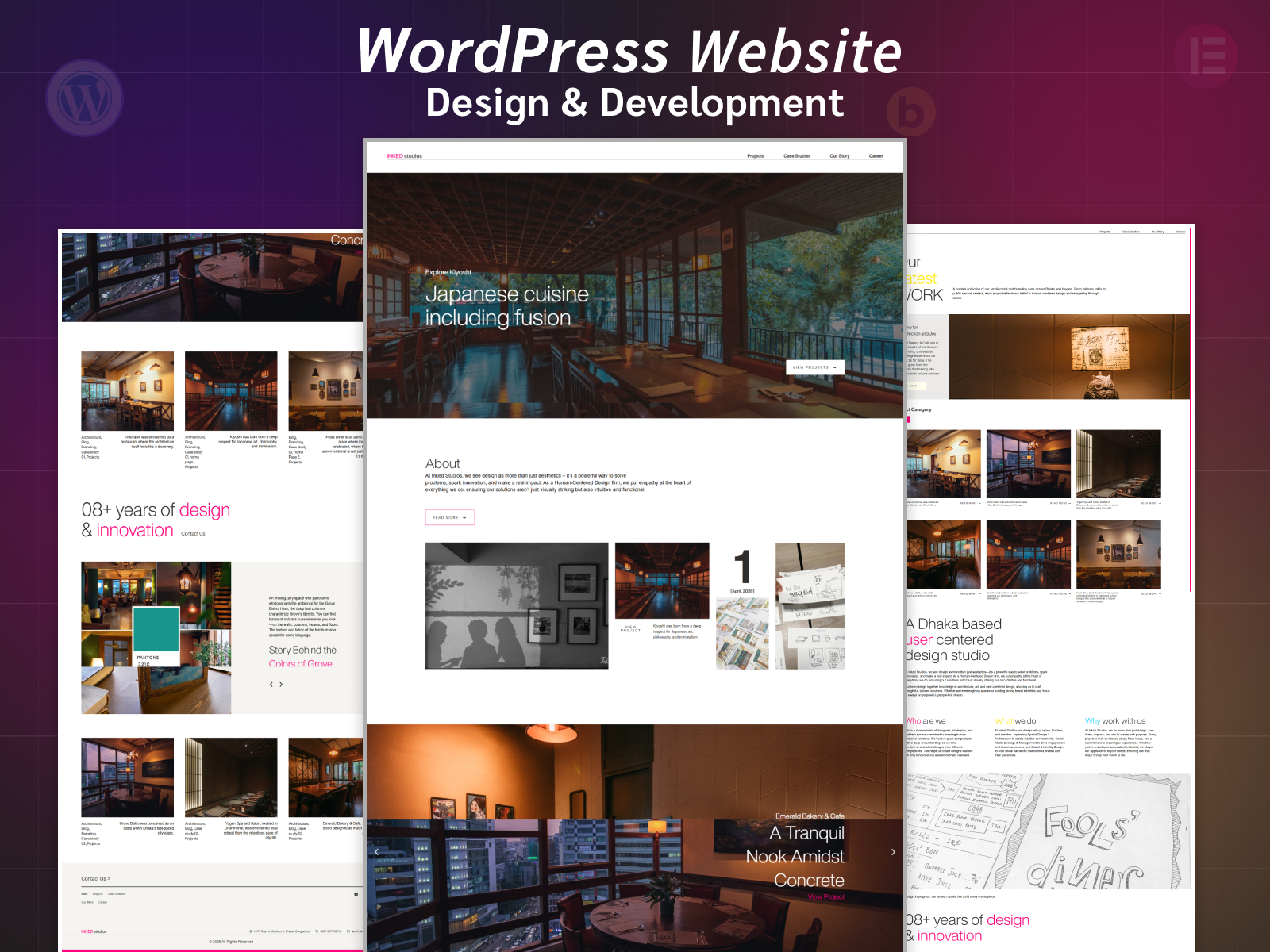 Example of Custom Word Press Website Design