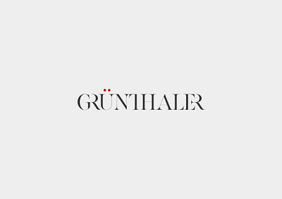 Maison Grunthaler - Logotype branding design logotype typography