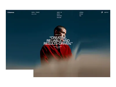 About Us Page about us agency enajah studio hero image service ui ux website
