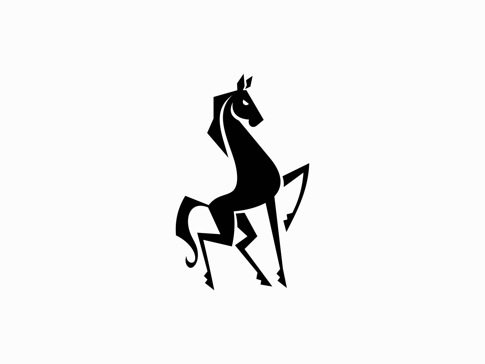 Example of Geometric Horse Logo