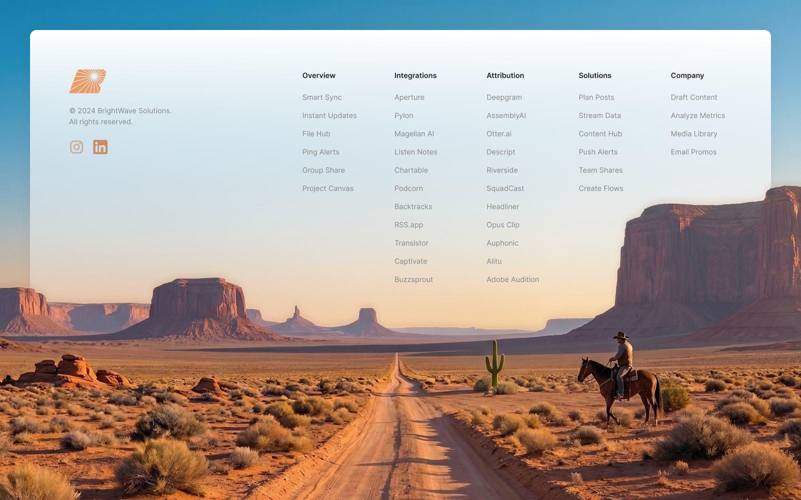 Old West Inspired Footer UI