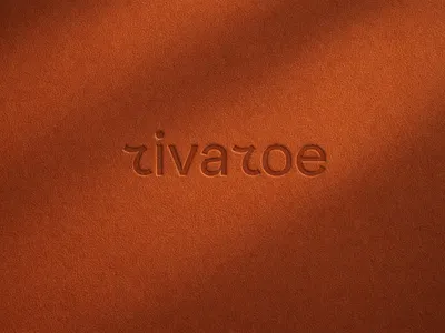 Expressed Through Material - rivaroe brand experience brand mark concept development creative direction debossing dribbble best shot leather logo presentation luxury material orange premium design texture visual communication visual identity yellow hyphen