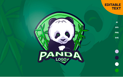 Little panda - mascot logo branding cartoon character design flat graphic design illustration logo mascot design mascot logo panda vector