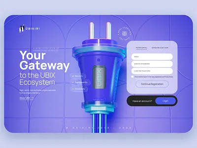 Web3 Gateway Sign Up Interface 3d 3dart 3dmodeling auth blockchain branding crypto cyber dashboard digitalproduct fintech gateway interface productdesign signup technology ui ux visualdesign web3