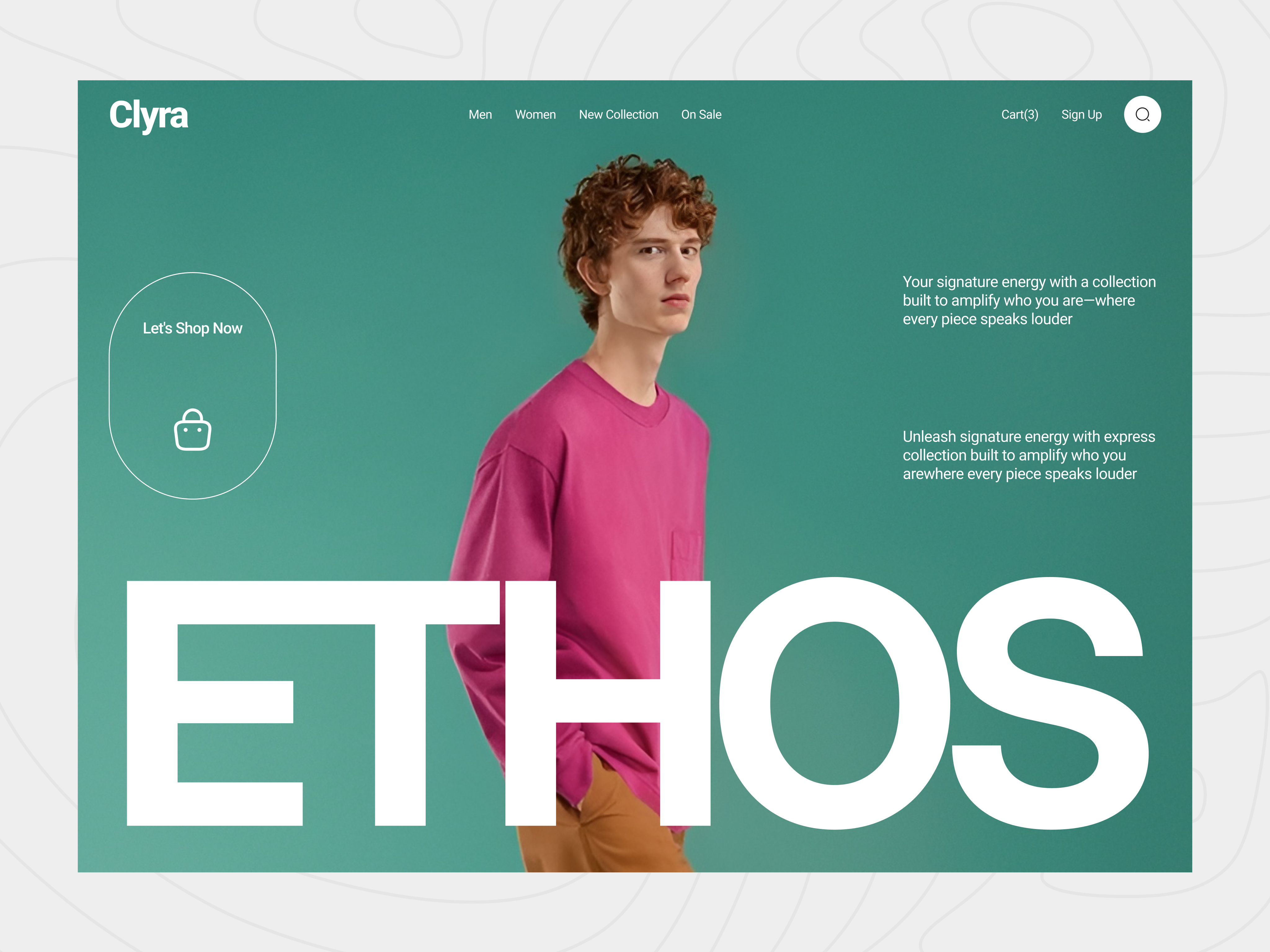 Clyra - Fashion eCommerce Website Homepage Design clothing design e commerce ecommerce ecommerce homepage ecommerce landing page fashion fashion website hero section home page homepage landing page landing page design online shopping online store shopping ui design ui ux design uiux web design