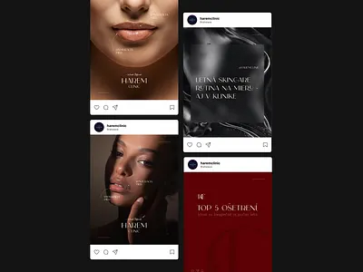 Aesthetic Clinic / Social media aesthetic art direction branding clinic creative design elegant graphic design identity logo modern social media vector