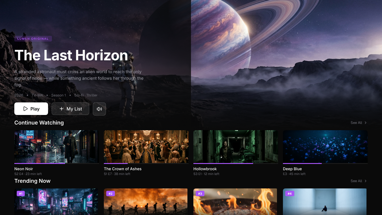 Daily UI Challenge #025 - TV App