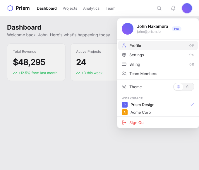 Daily UI Challenge #027 - Dropdown