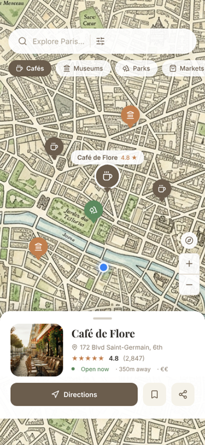 Daily UI Challenge #029 - Map Design
