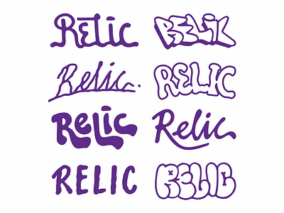 Relic Custom Types brand clothing custom type custom types graffiti graffiti design lettering logo logo design logo type typography