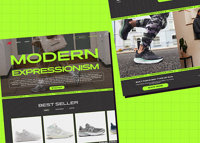 New-Balance Website (redesign) branding design graphic design landing page new balance redesign sneakers ui ui ux uidesign uiux uiuxdesigner web app website