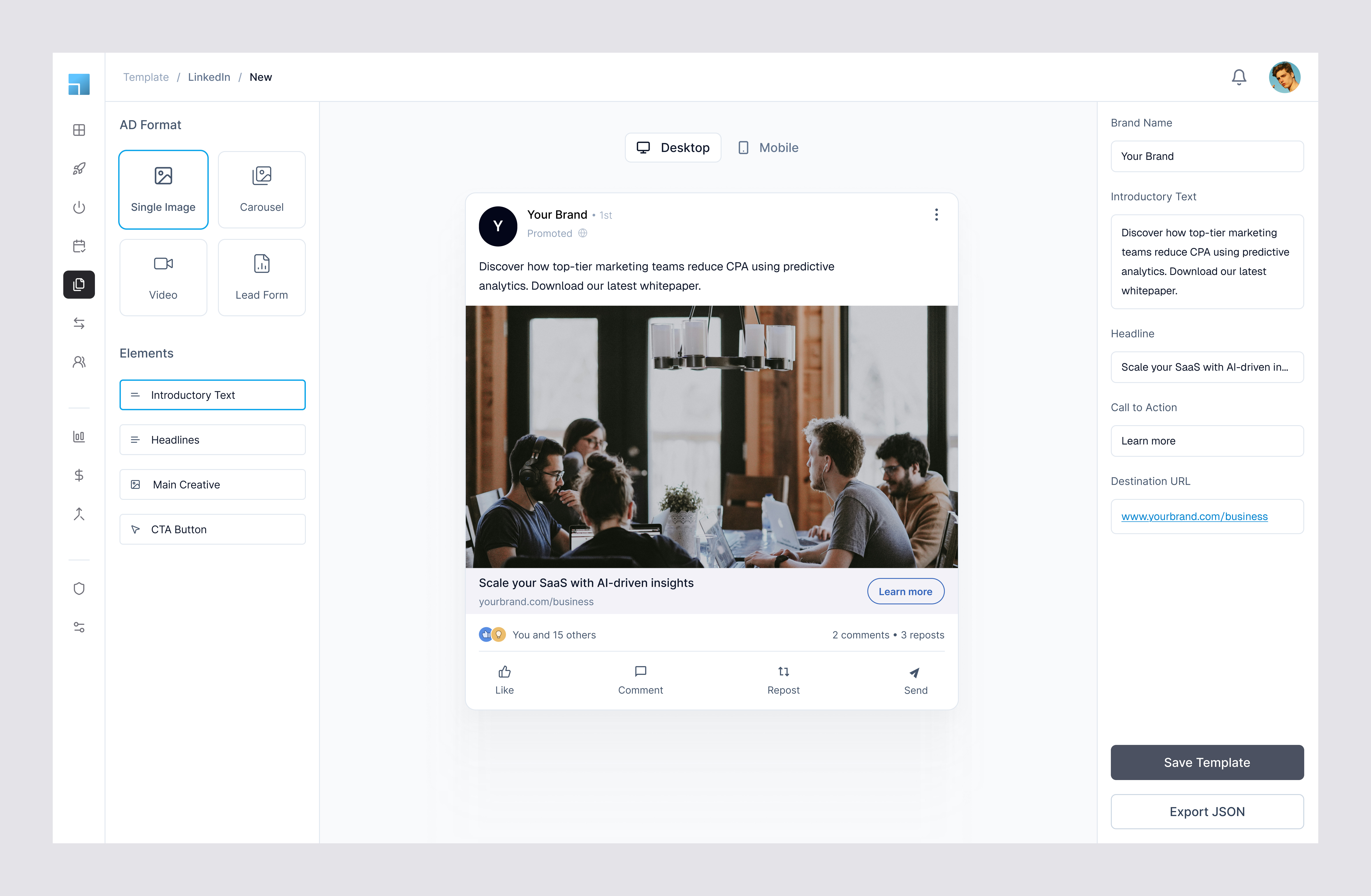 LinkedIn Template Creators b2b creator email email template linkedin saas template