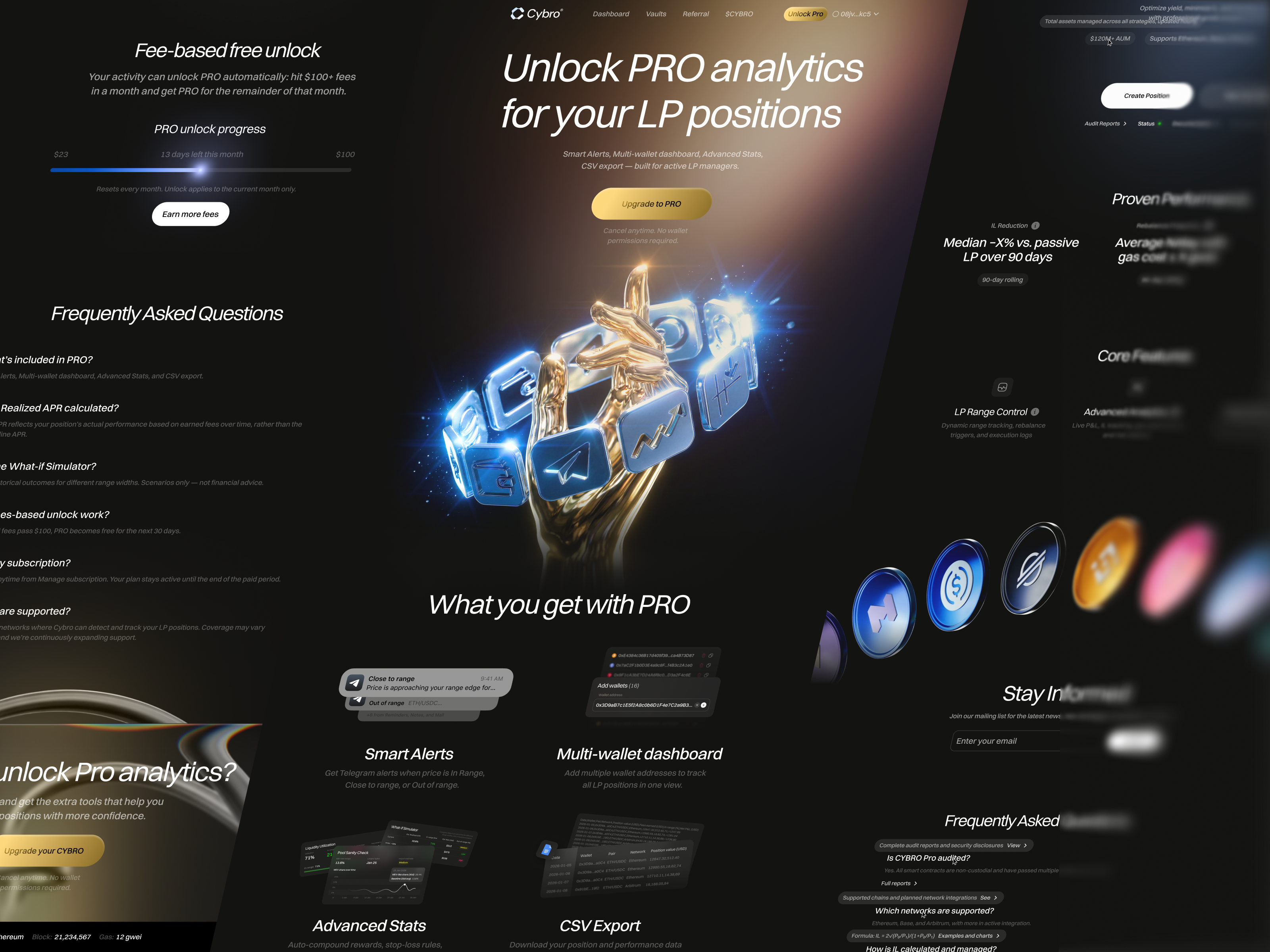 Design System Dashboard UI DeFi Crypto Platform ai art app ui black ui branding crypto crypto ui dark ui finance ui finance vault fintech investing ui landing vault web3