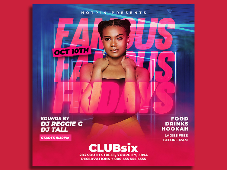 Night Club Flyer Template by Hotpin on Dribbble