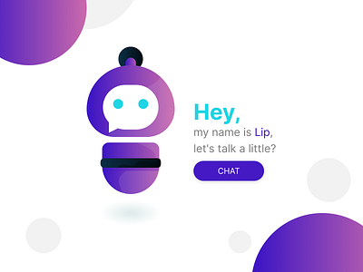 Lip - the character design for chatbot design ui ux