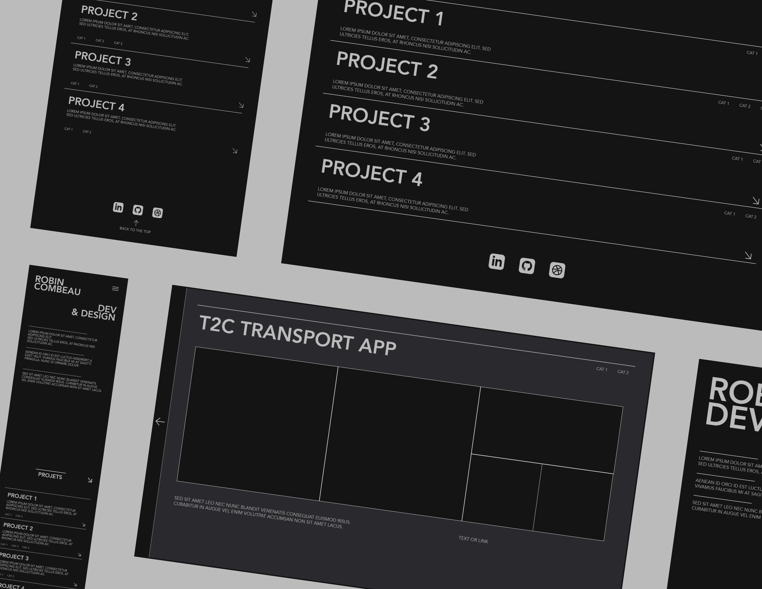 Personal portfolio mockup design portfolio web website