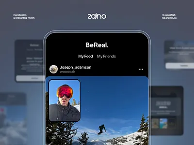 New UX/UI Design for the Social Platform BeReal app app ui ux dating app mobile app design mobile app ui mobile onboarding mobile ui mobile ui design mobile ux modern mobile app ui ui design ui ux design