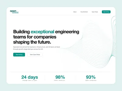 B2B Recruitment Landing Page b2b corporate dashboard figma hiring platform landing page minimal product design recruitment saas ui design ui ux design
