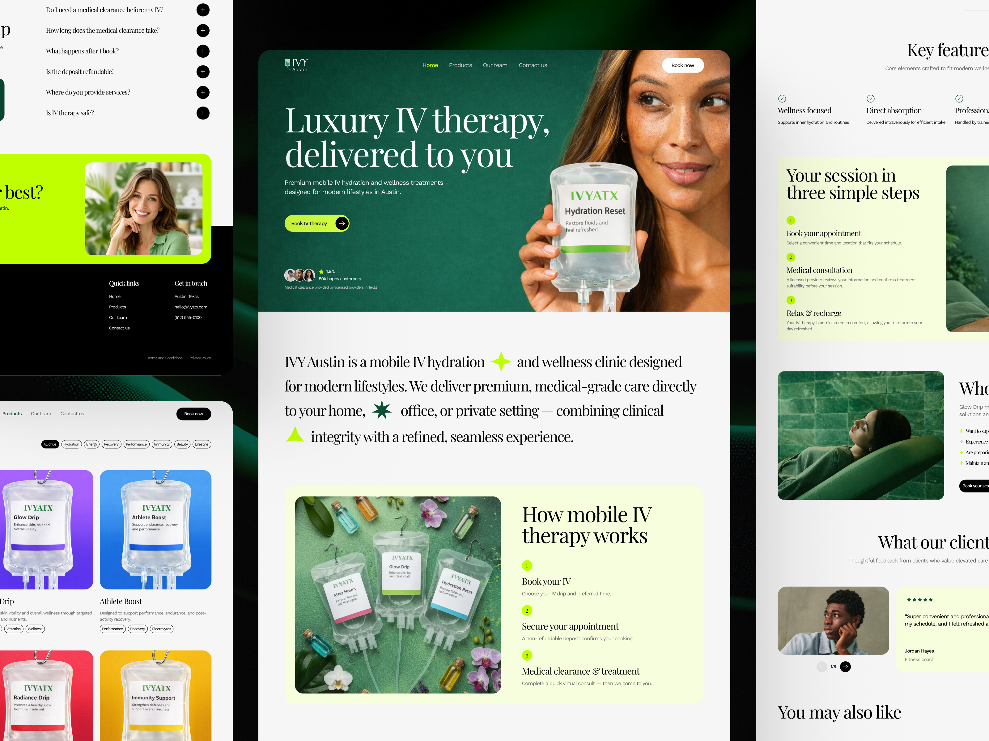 IV Therapy Wellness Website Design