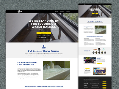Landing Page // Elite Restoration design graphic design marketing ui web design