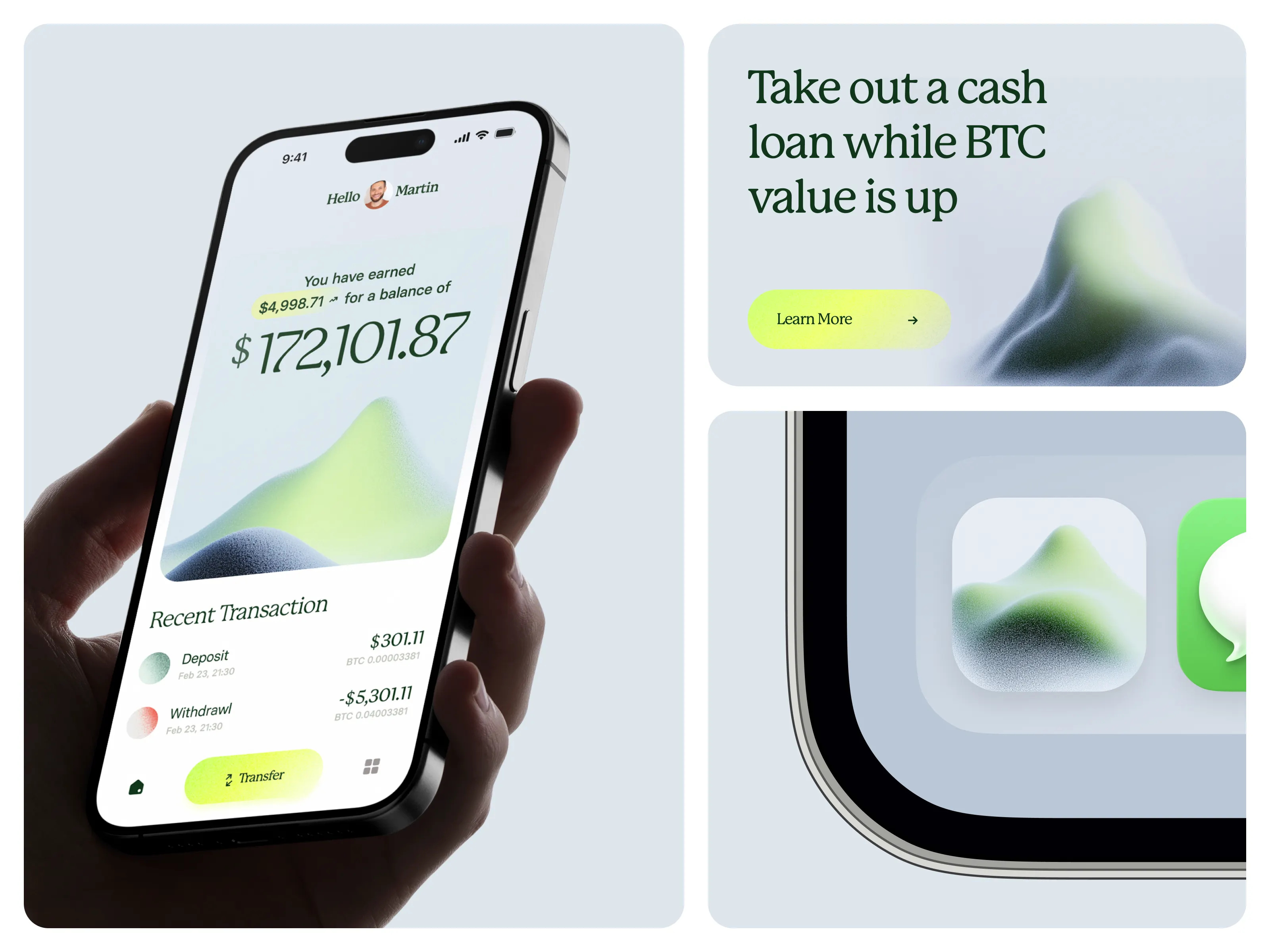Example of Next - Crypto App Design