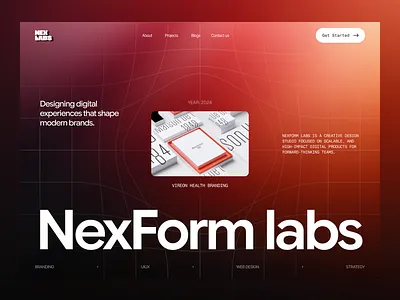 NexLabs — Best Agency design framer free freebie gradient interface landing landing page template typography ui ui kit