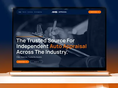 Insurance Auto Damage Inspection Website Design design graphic design product design ui ux vector
