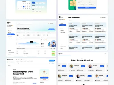 Local Service Finder Application hiring interface local service product saas service startup ui ux web