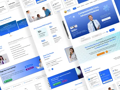 Healthcare Website UI Redesign figma healthcare landingpage minimal productdesign ui uidesign ux webdesign website