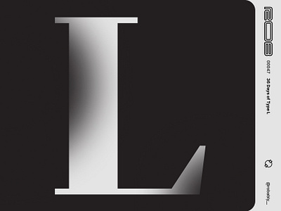 00047 - 36 Days of Type L 36 days of type 36 days of type l branding icon logo vector