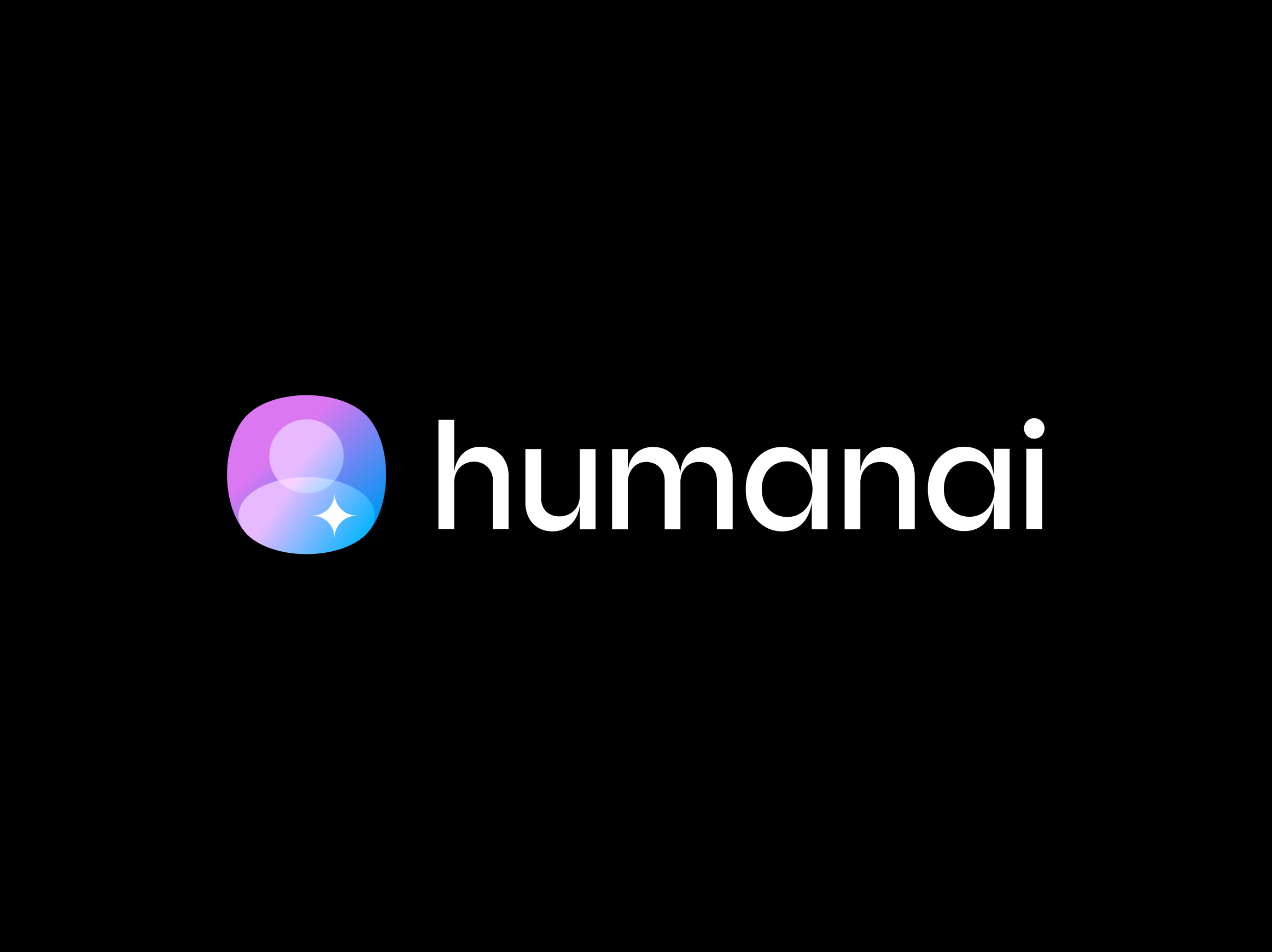 humanai ai artificial intelligence branding emotion geometric gradient heart human identity logo logo design logo designer mark modern poetic symbol