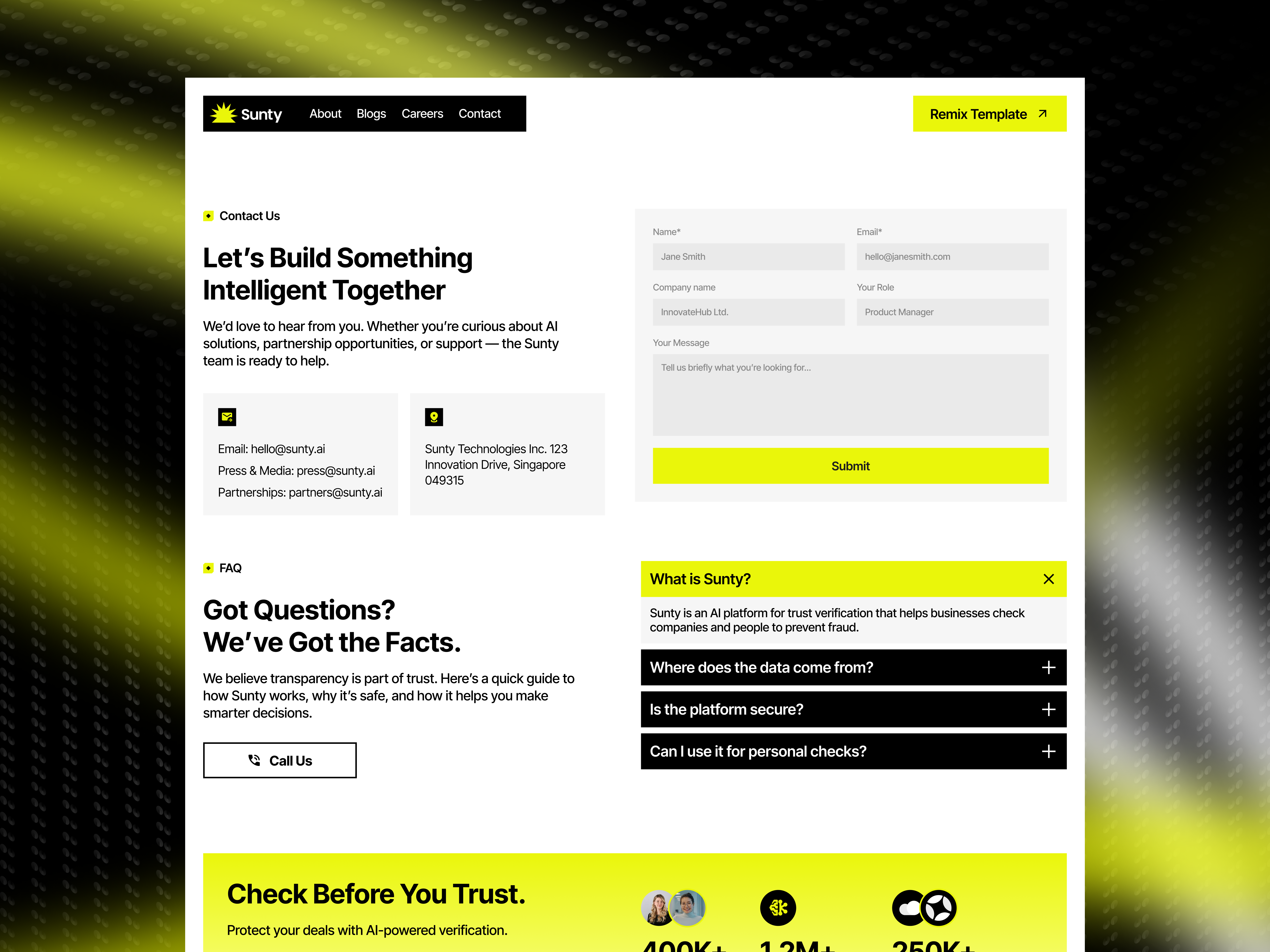 Example of Website Development | Landing Page