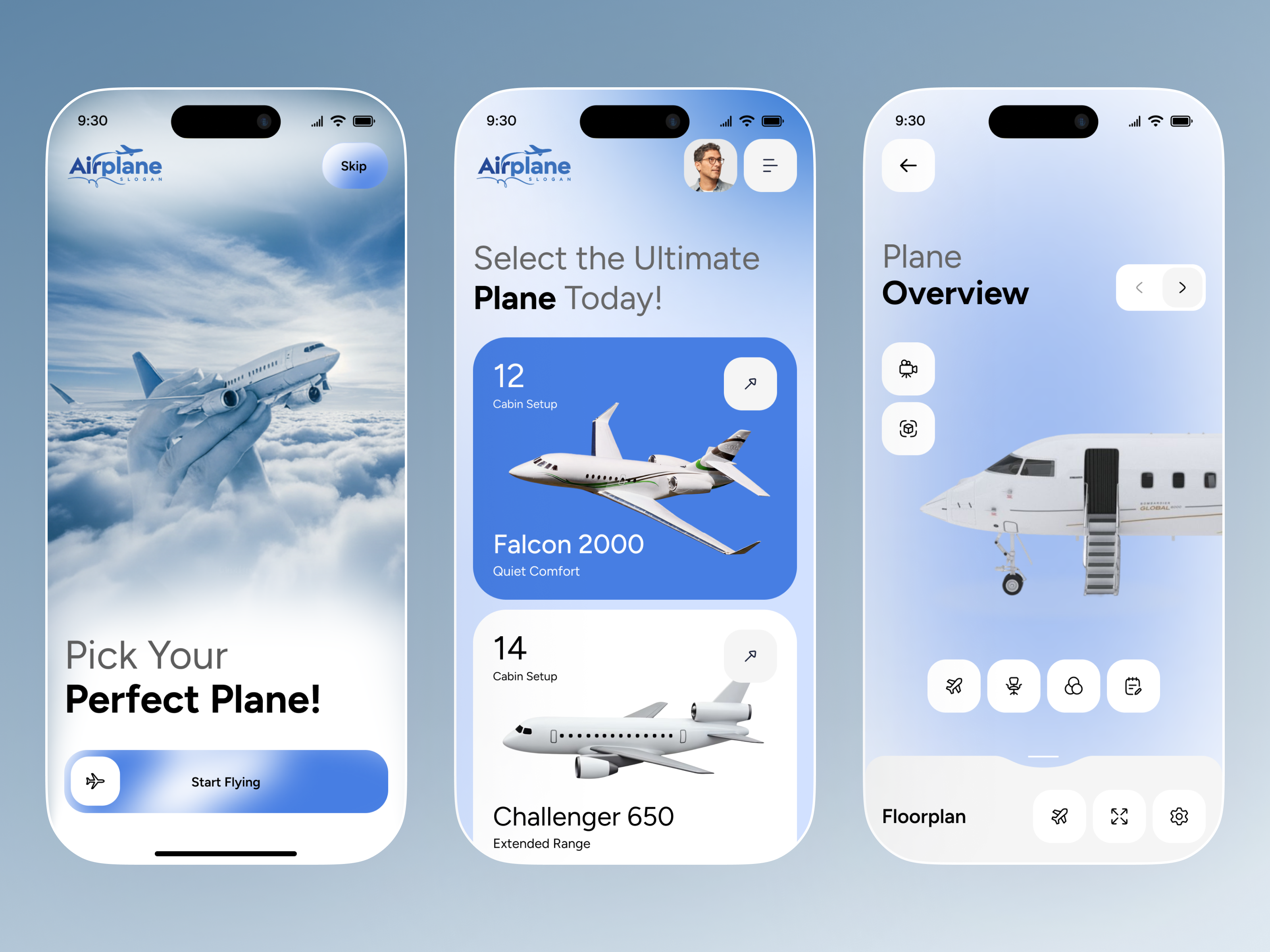 Private Jet Booking App UI | Luxury Travel Mobile Design