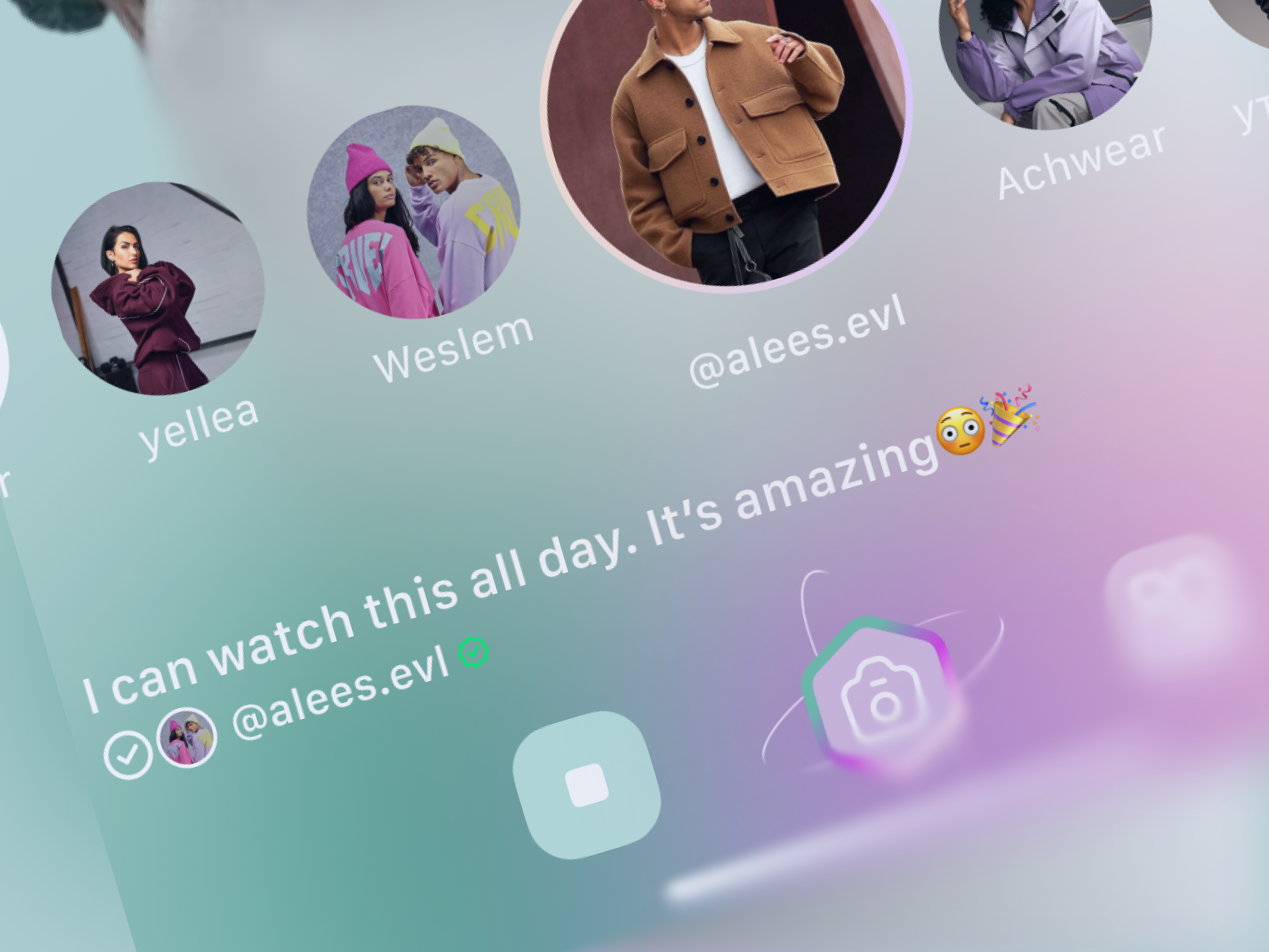 Immersive Social Video App UI app design branding dashboard design homepage illustration interface ios iphone mobile mobile app product design saas social media app social video story ui streaming app ui ui ux video