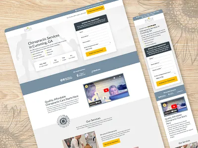 Arise Chiropractic // Landing Page branding cro landing page marketing