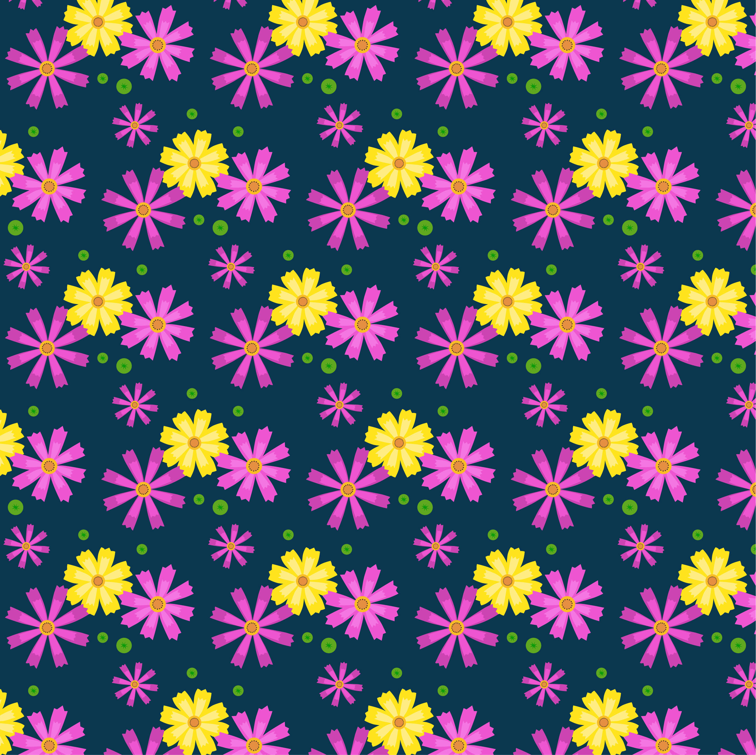 Cosmos flowers collection