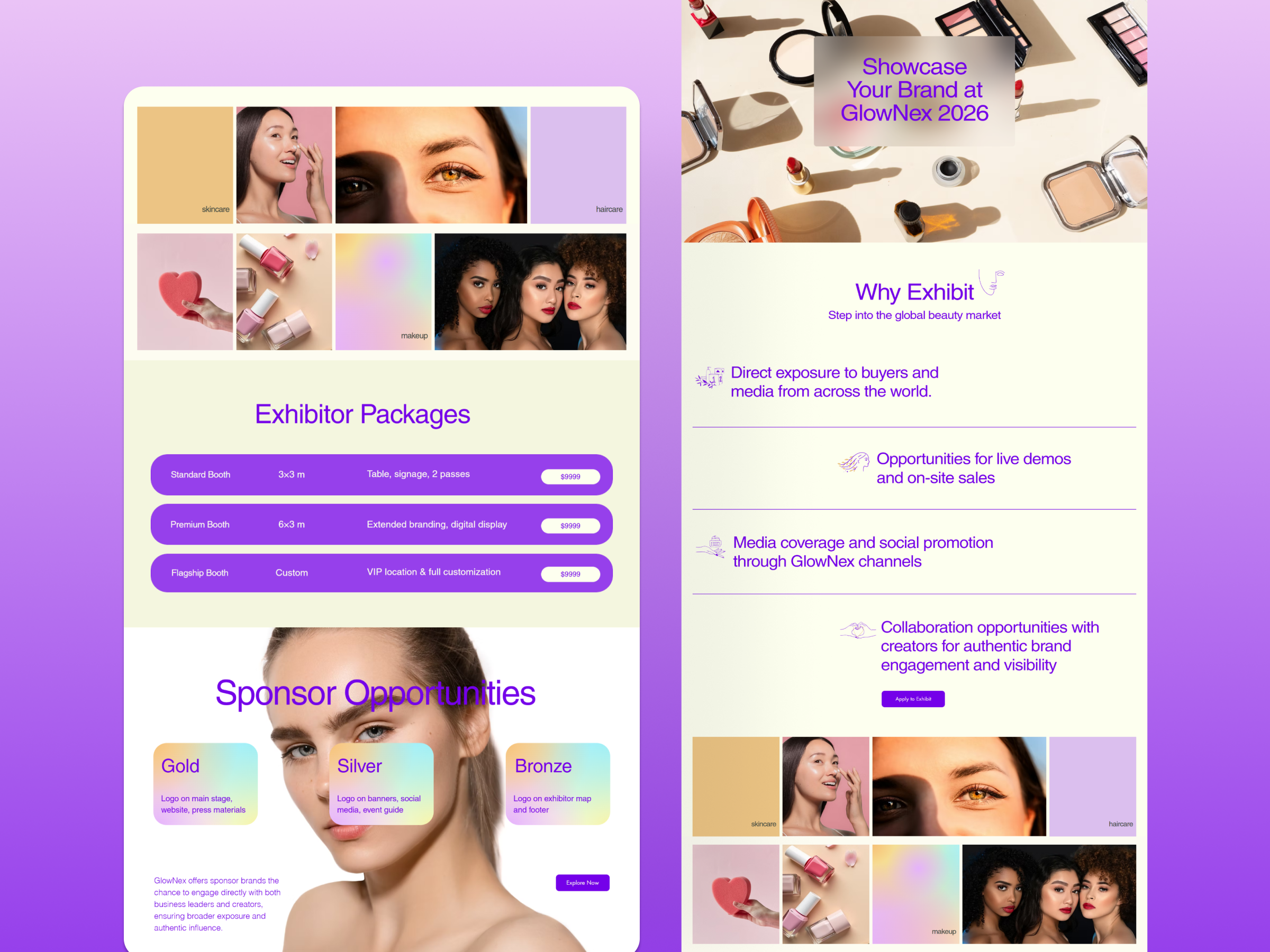Event Ticket UI — GlowNex 2026 branding design event eventdesign illustration interface landingpage layoutdesign logo modernui pricing typography ui uidesign ux web webdesign webdevelopment website websitedesign